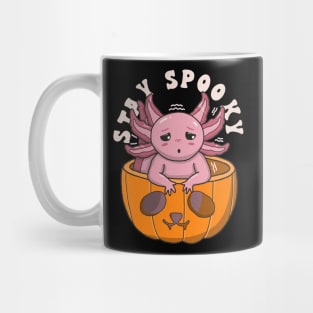 Cute Axolotl Stay Spooky Mug